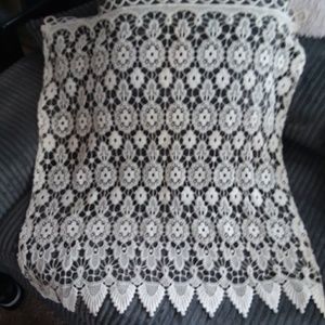 Medallion Macrame Tier Curtains